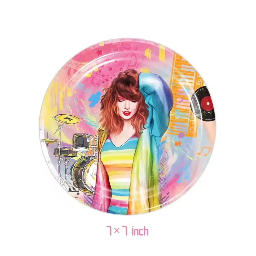 Taylor Swift Pink Themed Party Supplies Set